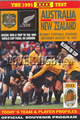 Australia v New Zealand 1991 rugby  Programme